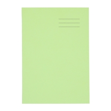 A4 Exercise Book 80 Page, 8mm Ruled With Margin, Light Green - Pack of 50